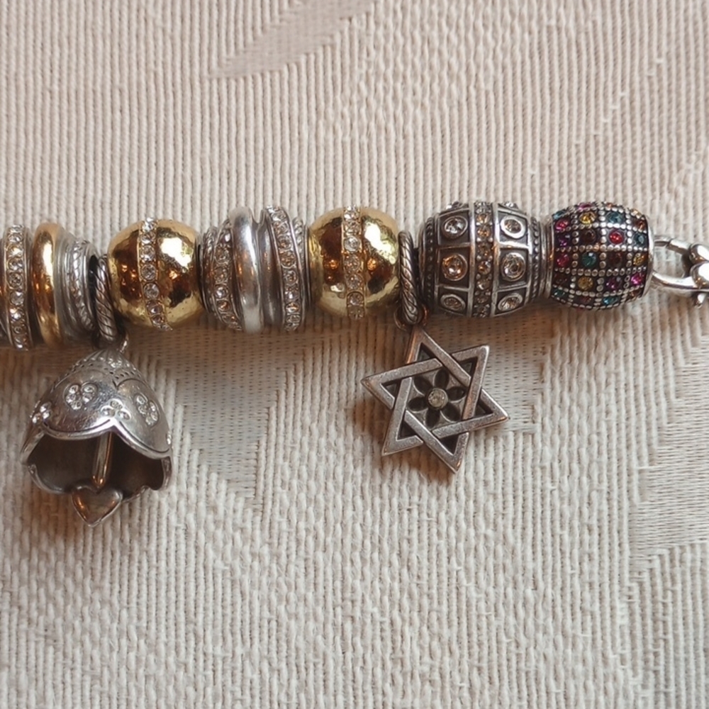 Brighton Silver and Gold Charm Bracelet - Picture 3 of 10